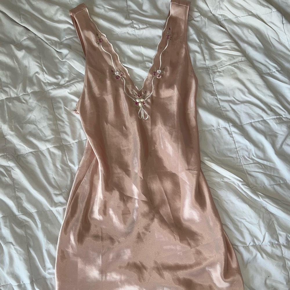 Pink Floral Slip Dress (lingerie)